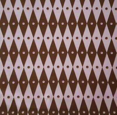 32'' Chocolat Linda Maron SPX Fabrics Dotted Diamonds Lt Dusty Lavender Brown