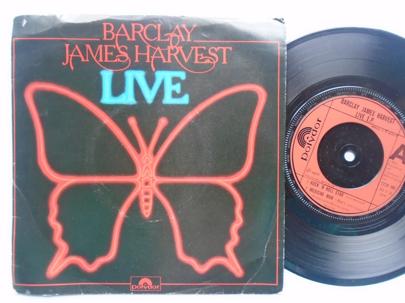 Barclay James Harvest Rock N Roll Star EP Polydor 2229198 EX/VG 1977 picture sle