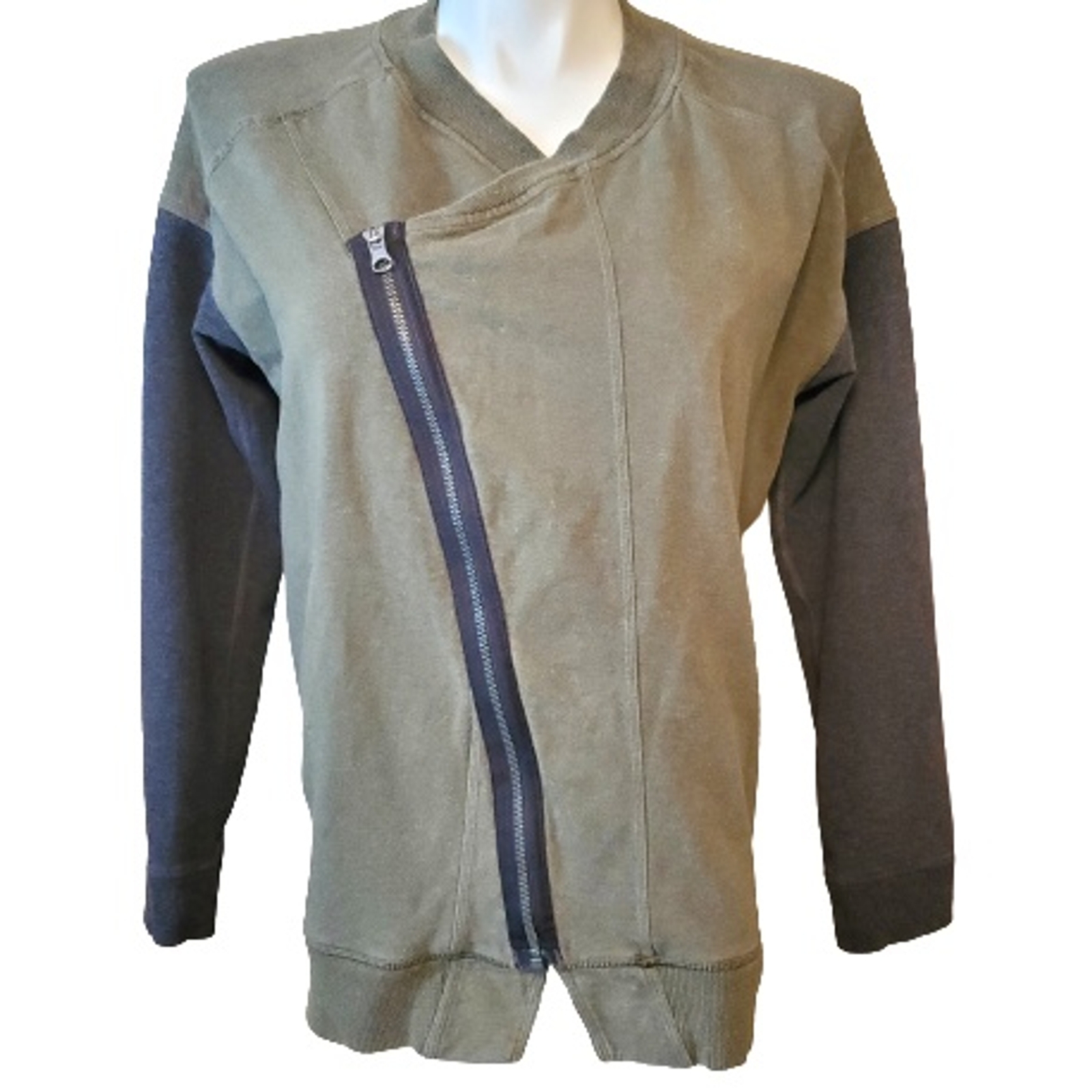 LuLuLemon Mula Bundle Wrap Jacket Asymmetrical Zi… - image 1