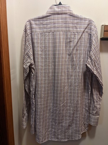 Linea Uomo Men's 16 (Large) Checked Long Sleeved Button Up Shirt - Picture 6 of 6
