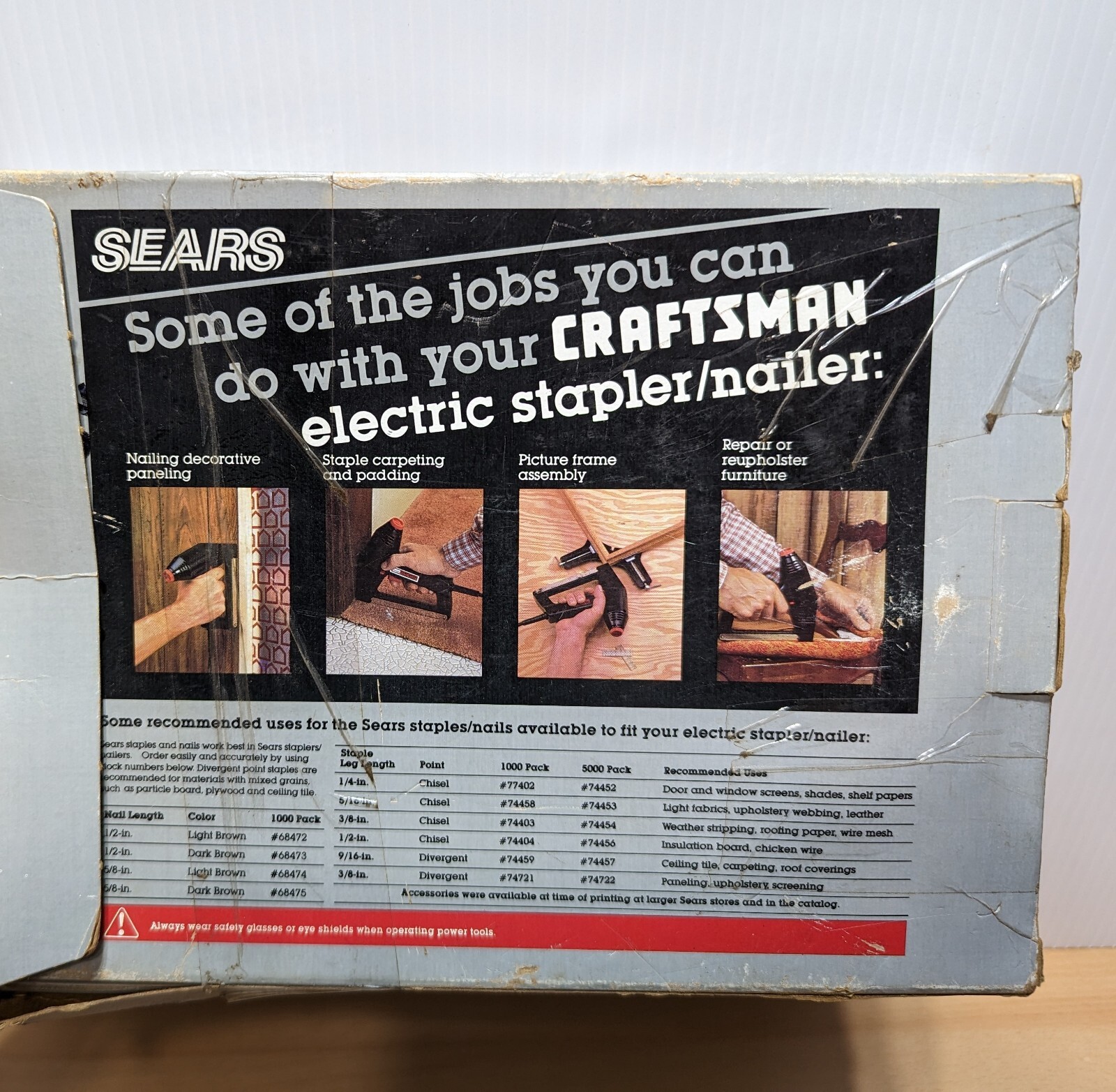 Sears Craftsman electric stapler, nailer Gun, Model No. 193.684710, 9