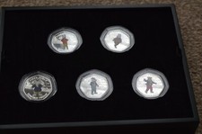 Rupert Bear  Isle of Man 2020 Proof 50p Coin Set  COA + BOX