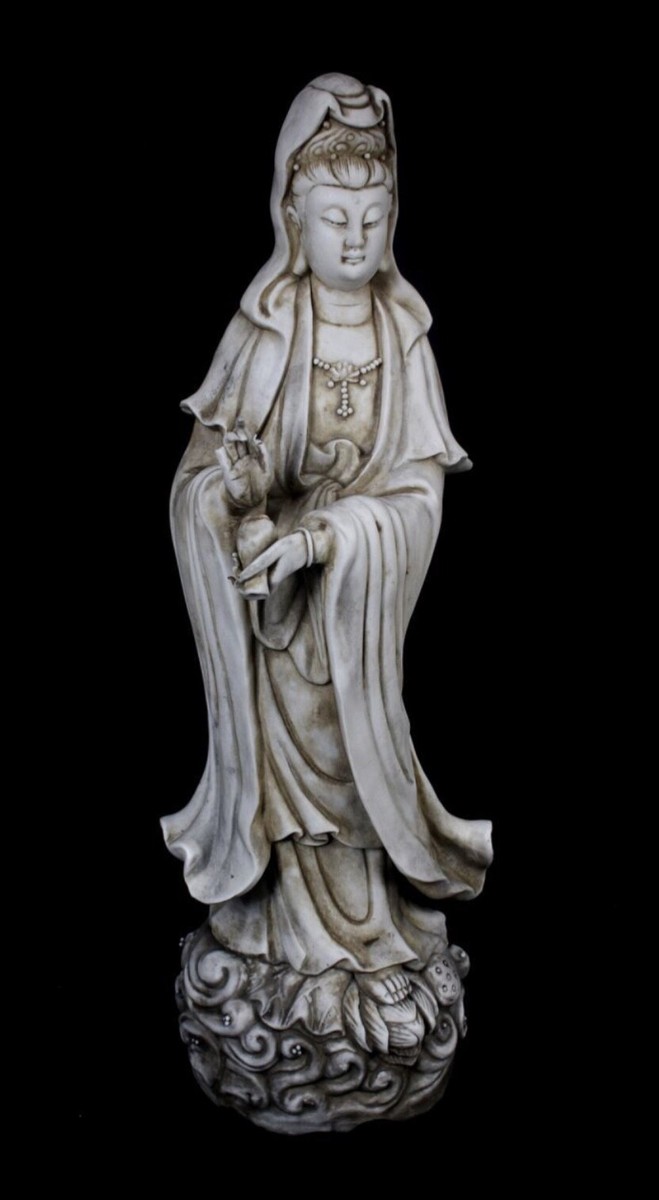 Antique Japanese Hidden Christian Mary-Inspired Statue