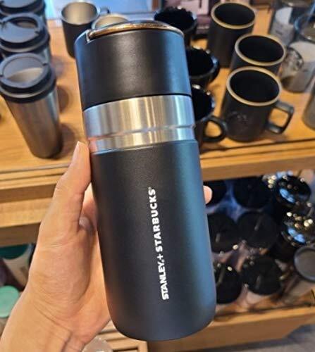 Starbucks Black & Gold Stanley Thermos Stainless Steel Starbucks Black & Gold Stanley Thermos Stainless Steel