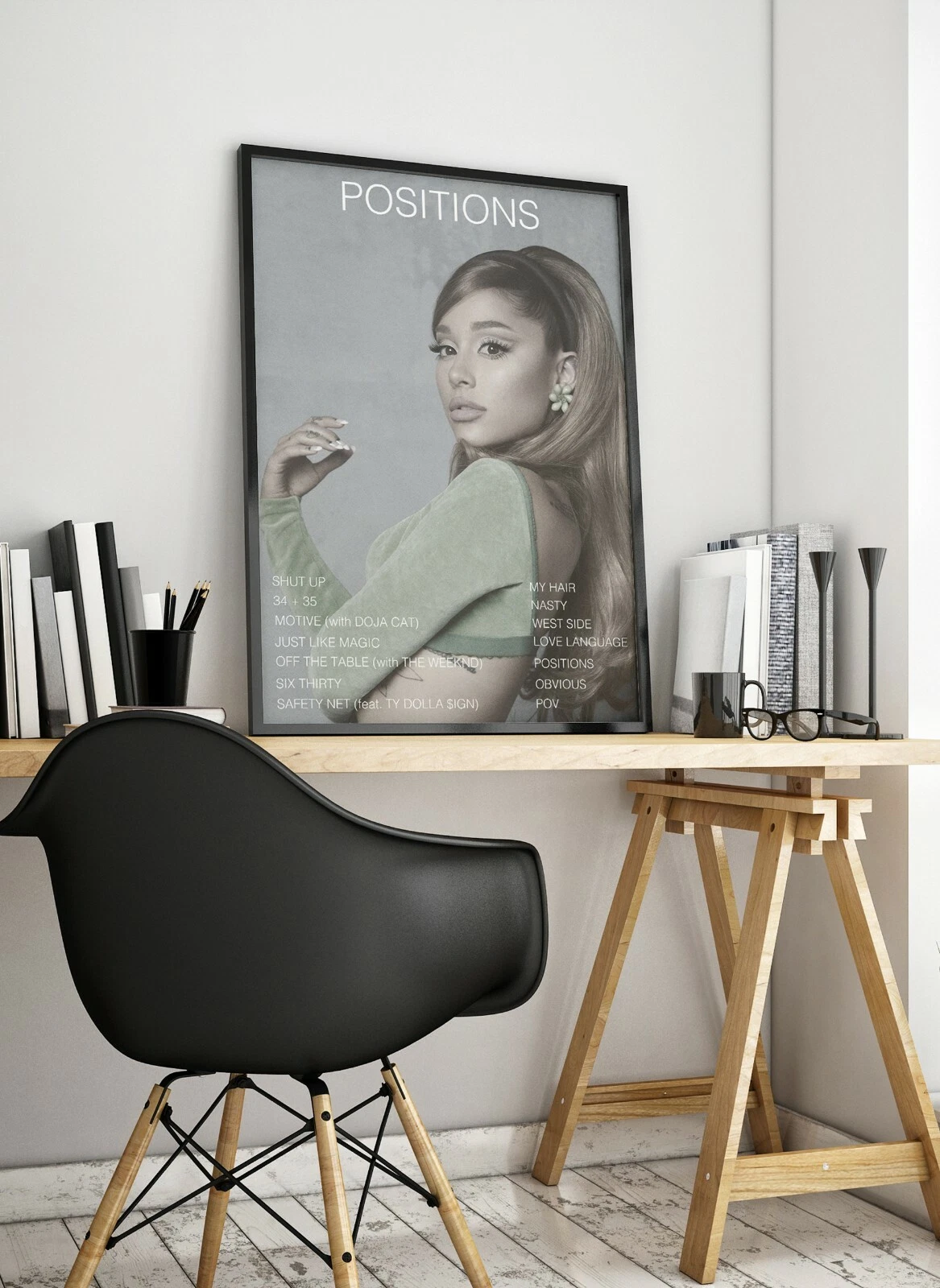 Ariana Positions Album Premium Music Poster | Artwork Tracklist