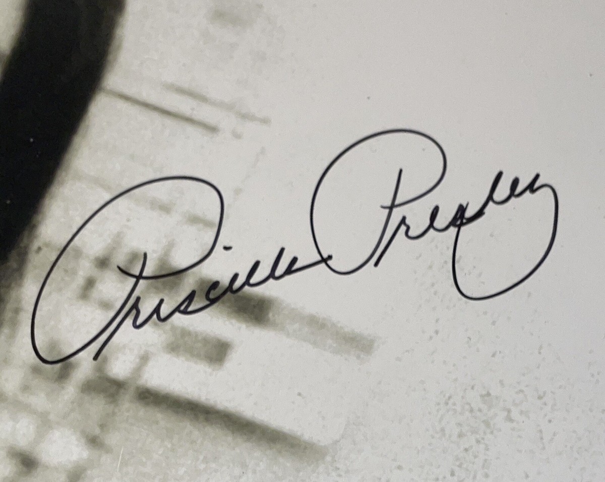 PRISCILLA PRESLEY Signed ELVIS 16x20 Photo PRIVATE