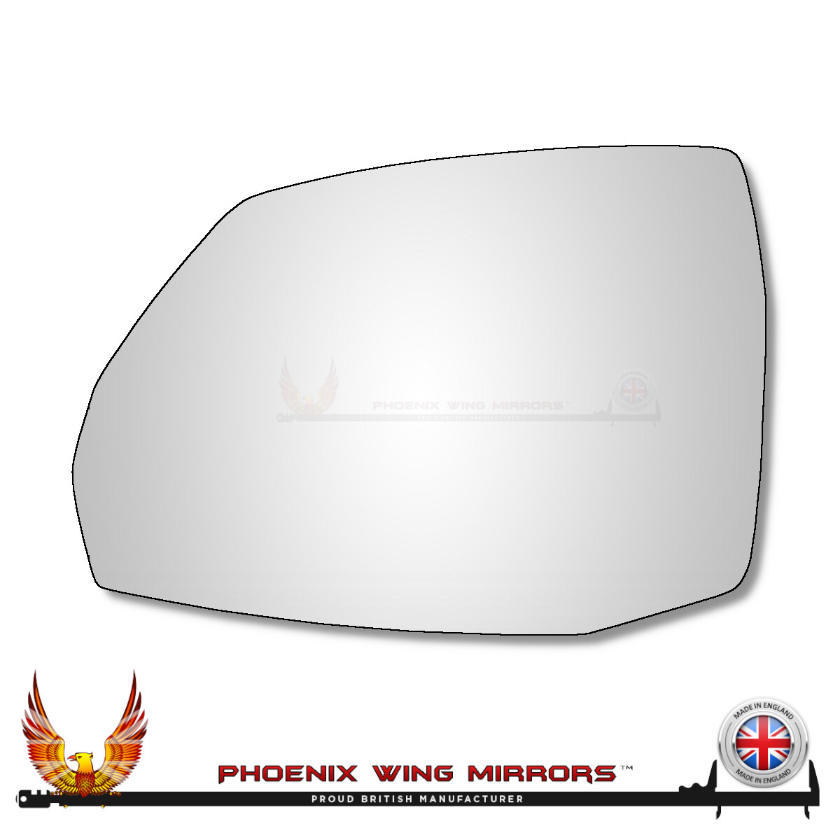 For Audi Q5 Mk2 FY 2016-2025 Convex Door Wing Mirror Glass Left Hand Side