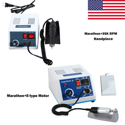Dental Lab Marathon Electric Micromotor Polishing Unit + 35K rpm Motor Handpiece
