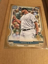 2020 Gypsy Queen Kirby Yates PLAYER"S WEEKEND 5X7 GOLD SSP #'d 09/10!