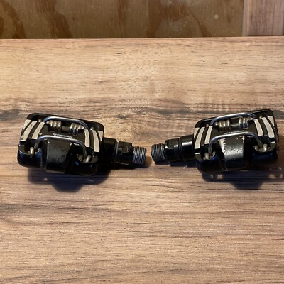 Pédales Time ATAC Alium Noires – VTT, Axe 9/16, Sans Crampons – Occasion