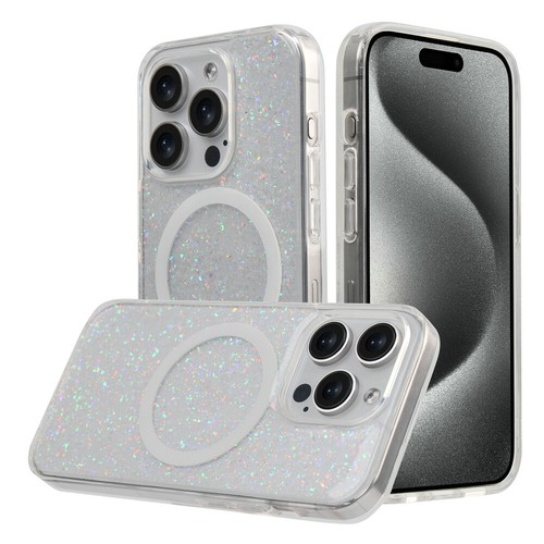 For iPhone 15 METKASE SHIMMER MAGNETIC CIRCLE Shockproof Purple Shimmer - Zdjęcie 3 z 4