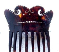 Victirian faux tortoiseshell hair comb - NO US IMPORT FEES