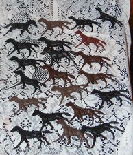 Vintage Plastic Calvary Horses-Asst Colors...21pieces 4 by 2.5" 