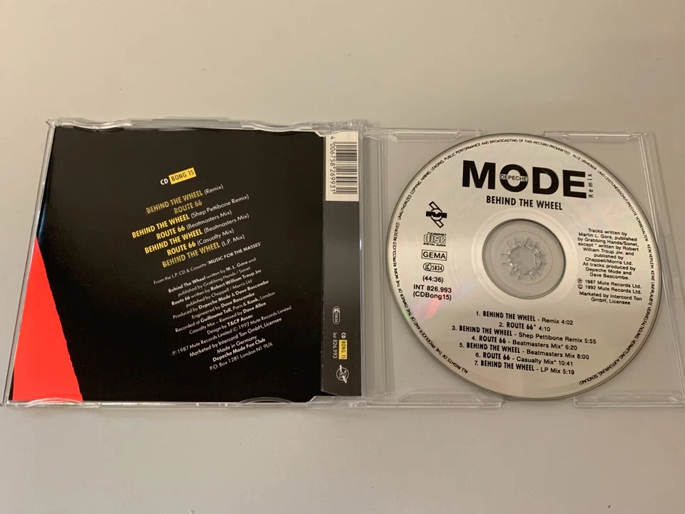 Depeche Mode – Behind The Wheel (Remix) - Maxi CD Single © 1987/92 (7 Tracks) - Bild 2 von 2