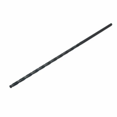 UXCELL 5mm Dia perçage 250mm long tige ronde droite HSS Foret hélicoïdal Noir