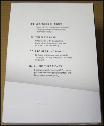 Sharper Image Executive Speaker Bluetooth Wireless Charging Pad Music White Qi - Picture 7 of 9