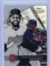 2020 Topps Gold Label Carlos Santana Class 2 Base - Cleveland Indians