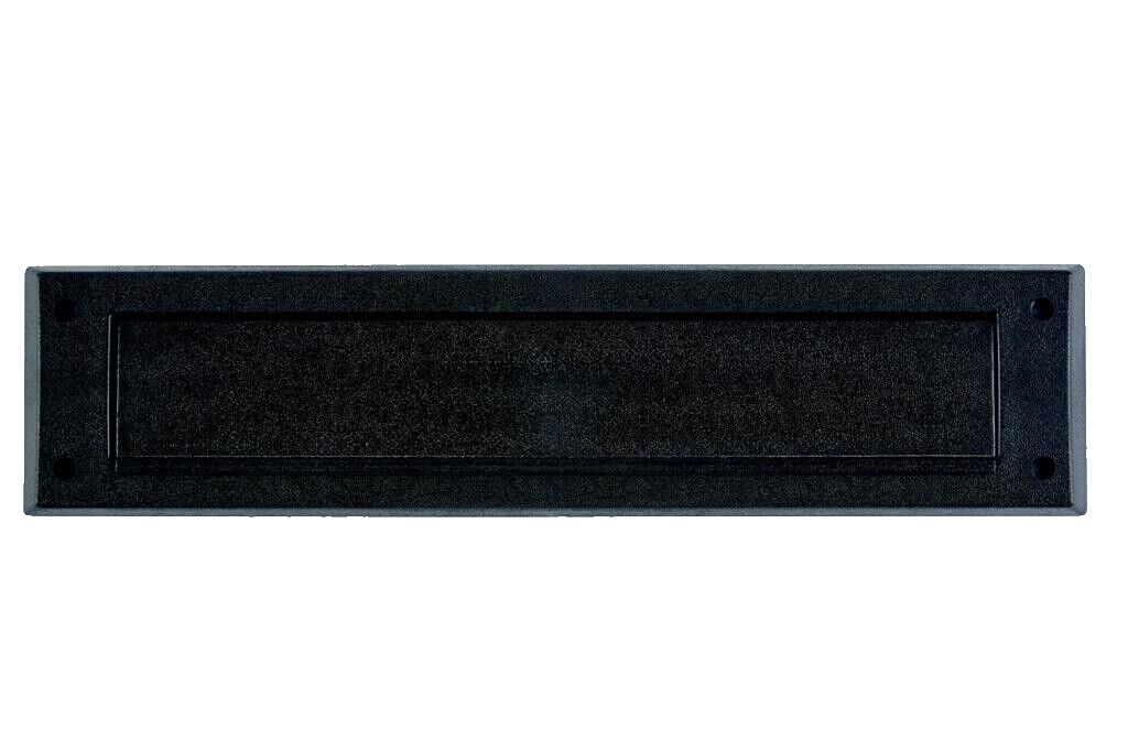 Woodside Plastic Letter Box Plate Flap Cover PVC Door Draught Excluder - BROWN