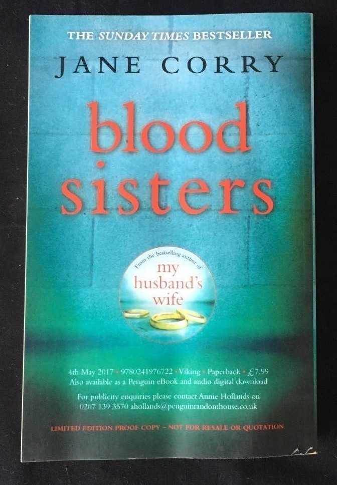 BLOOD SISTERS by JANE CORRY- PENGUIN BOOKS- P/B - *PROOF*