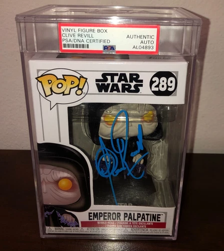 Clive Revill Star Wars Emperor Palpatine #289 Signed Funko Pop PSA Encapsulated