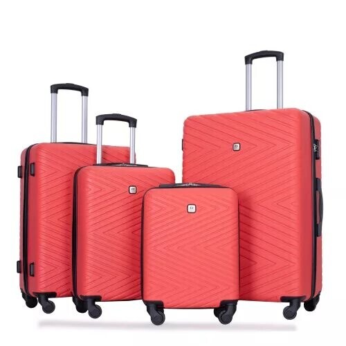 Flight Suitcase Travel Luggage 4pcs Set Spinner Wheels Lock Carry Boarding Bags - Picture 117 of 120