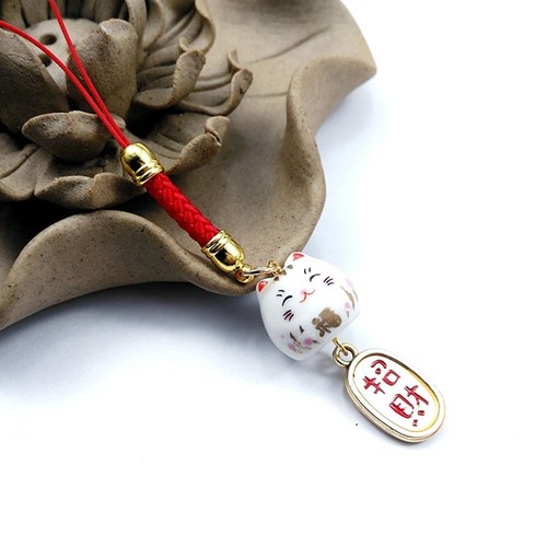 Good Luck Phone Lanyards Mobile Phone Straps Lucky Cat Lanyard Phone Hang Rope - 第 13/19 張圖片