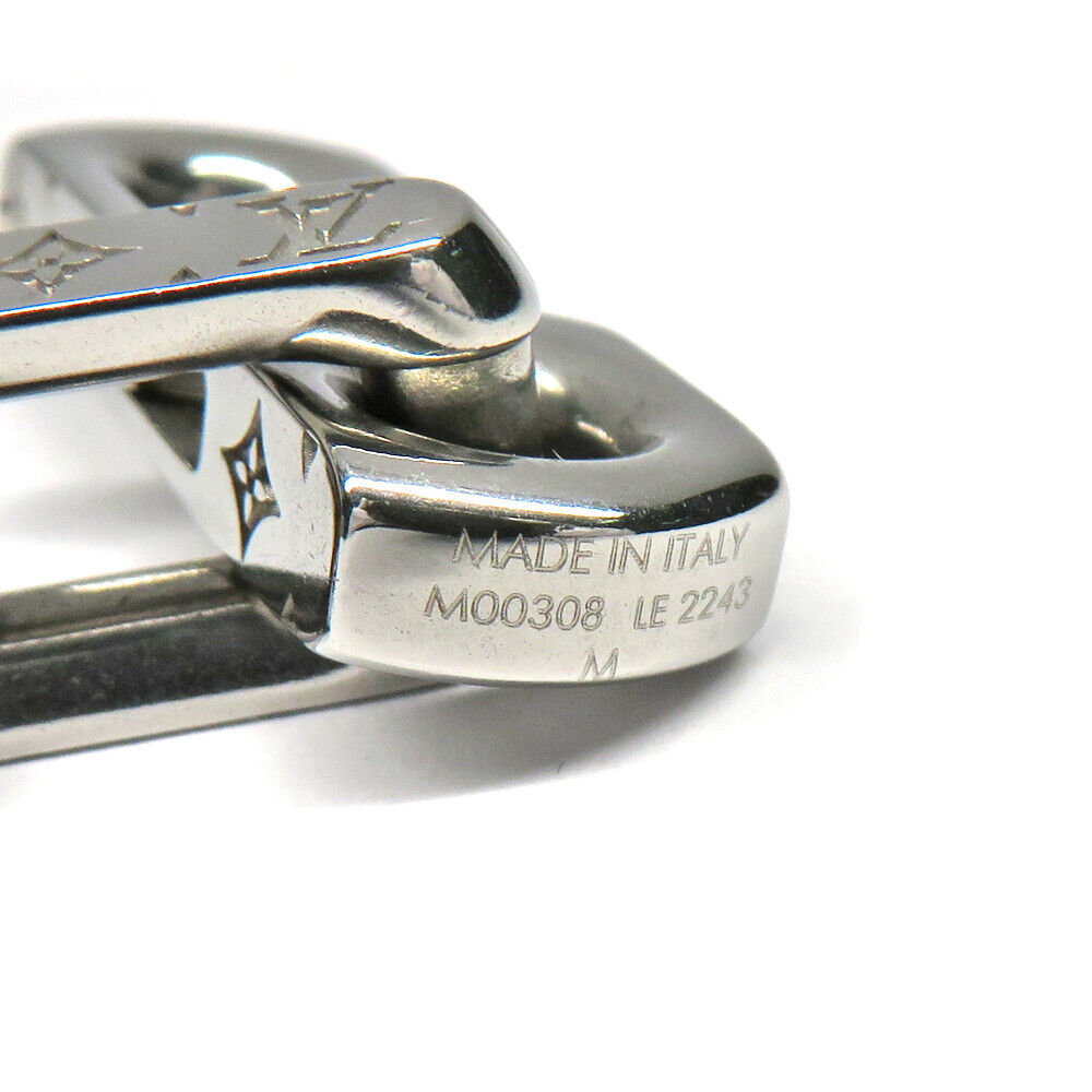 LOUIS VUITTON Monogram Chain Bracelet M00308 Silver Metal LOUIS VUITTON Monogram Chain Bracelet M00308 Silver Metal