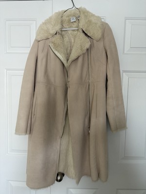 A/X Armani Exchange Womens Off White Long Coat Size Small (S)