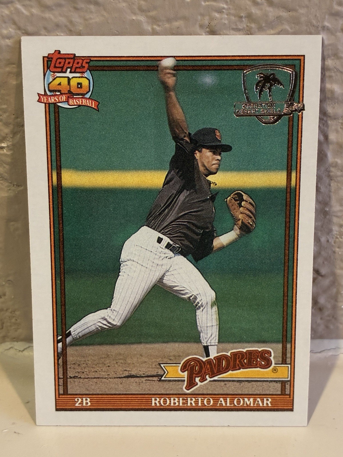 1991 Topps Operation Desert Shield #315 Roberto Alomar San Diego Padres NRMT