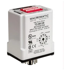 MACROMATIC TD-88162 MultiFunTimeDelayRelay, 120VAC, 8Pins 6MPP3