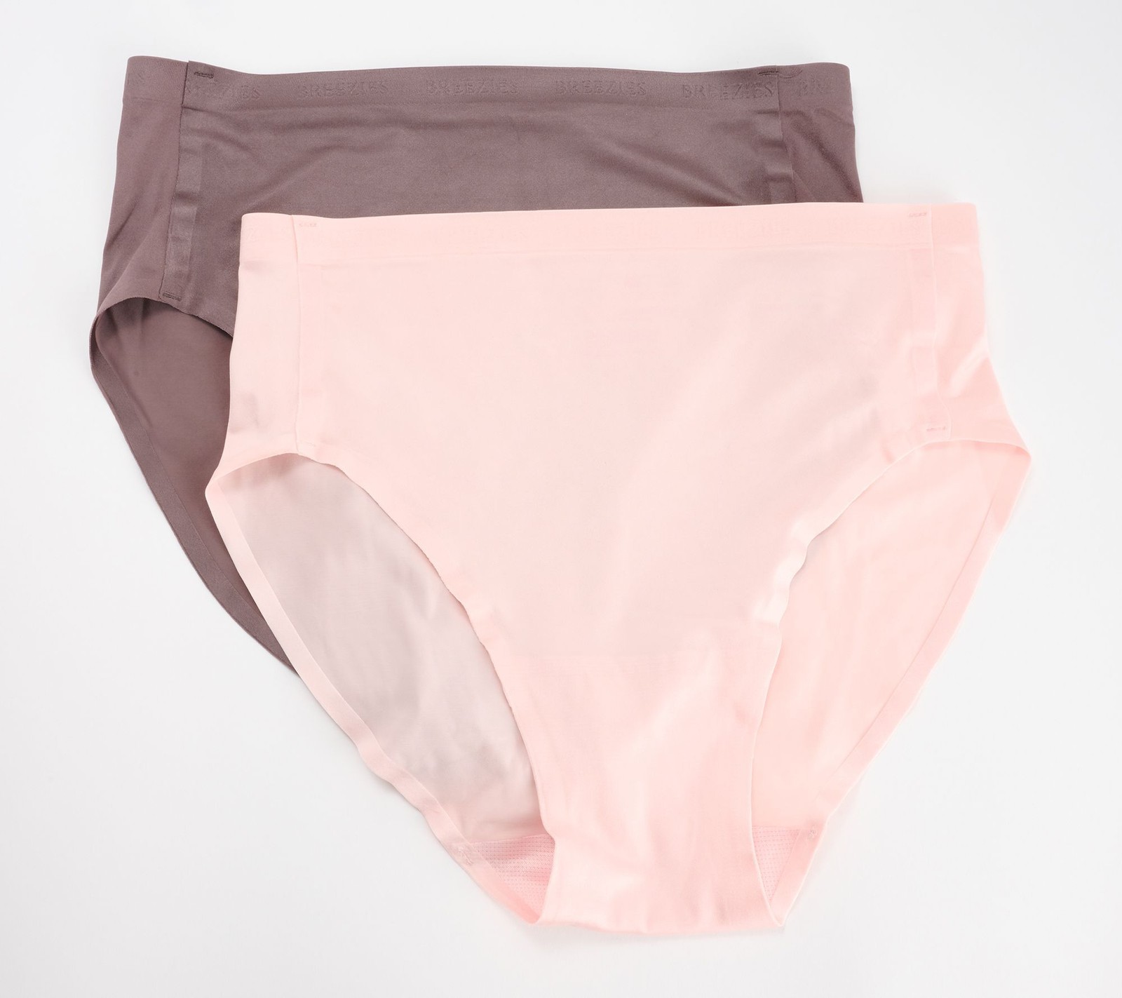 Maya J Women's Panties Sz L Breezies Invisible Comfort Multi-colored A647758