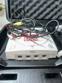 Saga Dream Cast Console with Cords, 2 Controllers And Pelican Hardcase(untested)