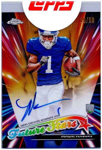 2024 Topps Chrome Malik Nabers #FSA-MNA RC New York Giants /50