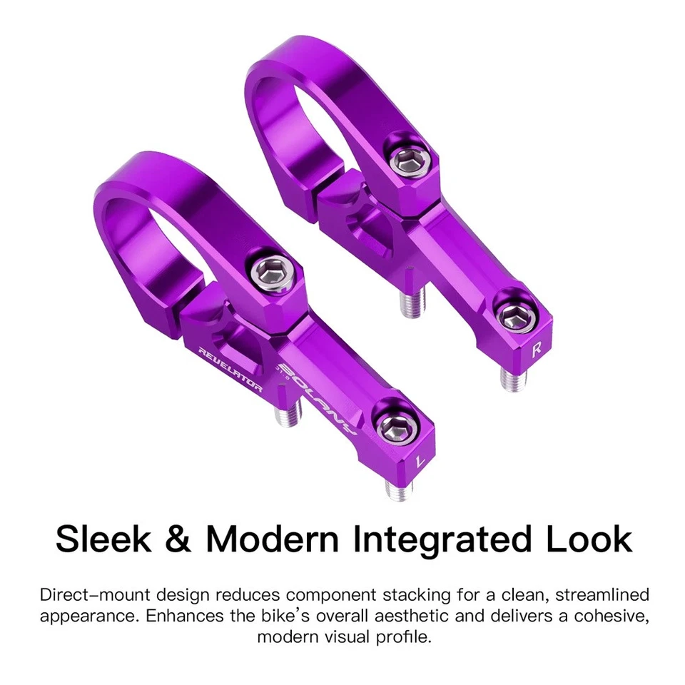 1 juego de abrazaderas de manillar de vástago de bicicleta para manillar de 31,8 mm abrazadera de manillar ↑ Foto 4 de 4