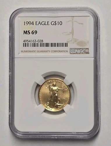 1994 1/4 OZ $10 Gold American Eagle NGC MS69 SKU01