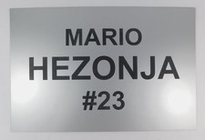 2016 Mario Hezonja 23 Team Issued Orlando Magic Locker Room NBA Nameplate