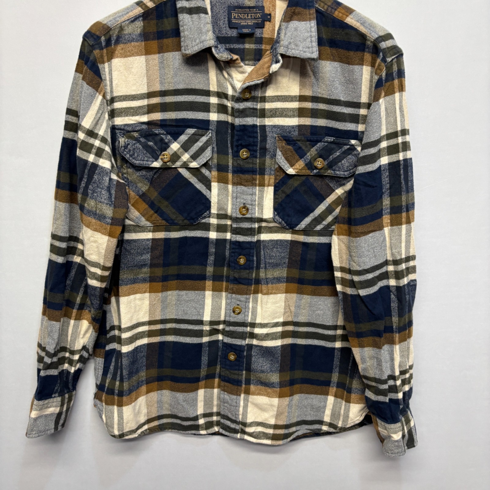 Pendleton Men Burnside Flannel Button Shirt Size … - image 10