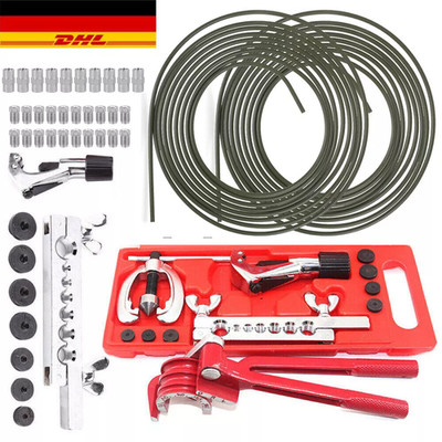 Bördelgerät +10m Bremsleitung Bremsrohr Stahl 4,75mm +Verbinder+Verschraubungen