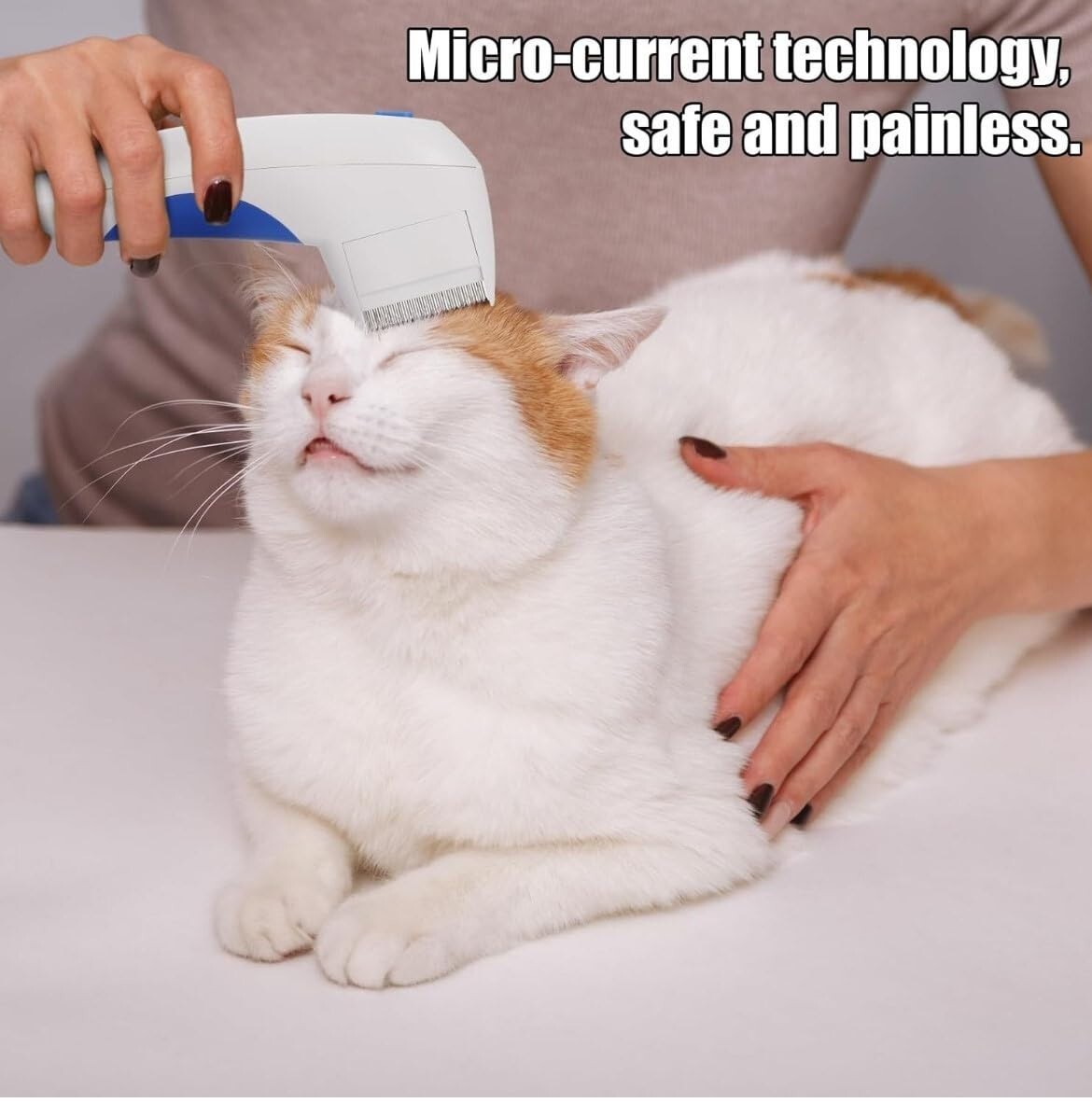 Electric Flea Zapper Lice Remover Hair Comb Brush for Pet Cat Dog Cleaning Tool