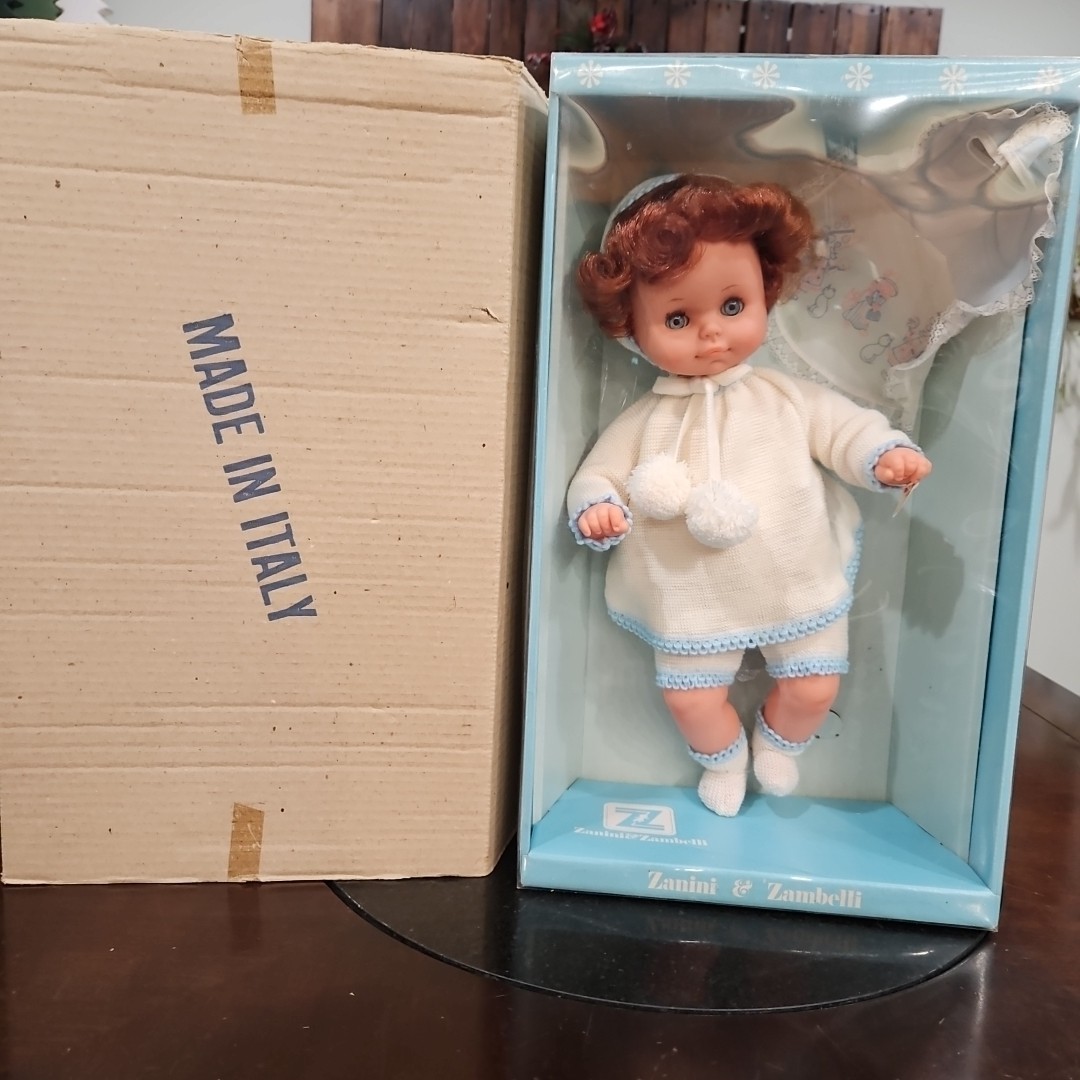 Vintage Zanini & Zambelli ZZ Italian Baby Doll In Box Stock 