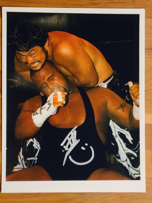 TAJIRI signed 8 X 10 photo WWE NJPW CMLL professional wrestling
