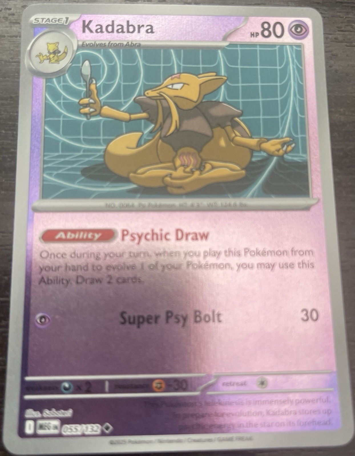 Kadabra 055/132 Me01: Mega Evolution Reverse Holo
