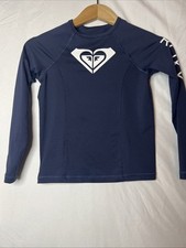 Roxy Girls' Long Sleeve Whole Hearted Rashguard Shirt, 10/M