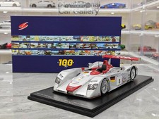 1:18 Simulation car model of Spark 2000 Le Mans Audi R8 Victory #8 Racing car