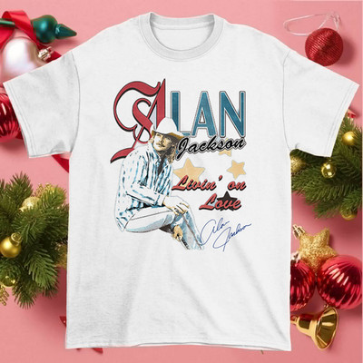 ALAN JACKSON Signature White men women t-shirt S-234XL Cotton 1VT123