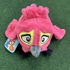  RARE Angry Birds Rio Pink Caged Bird 8  Plush
