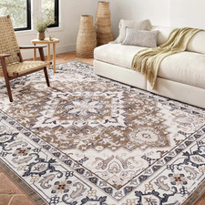 5X7 Area Rugs for Living Room, Washable Area Rug, Rugs for Bedroom, Kitchen, Vin