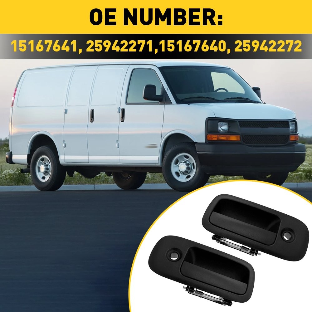 Door Handle Left Right Side Outside Front For GMC Savana Van Chevy Express 96-09 thumbnail 3