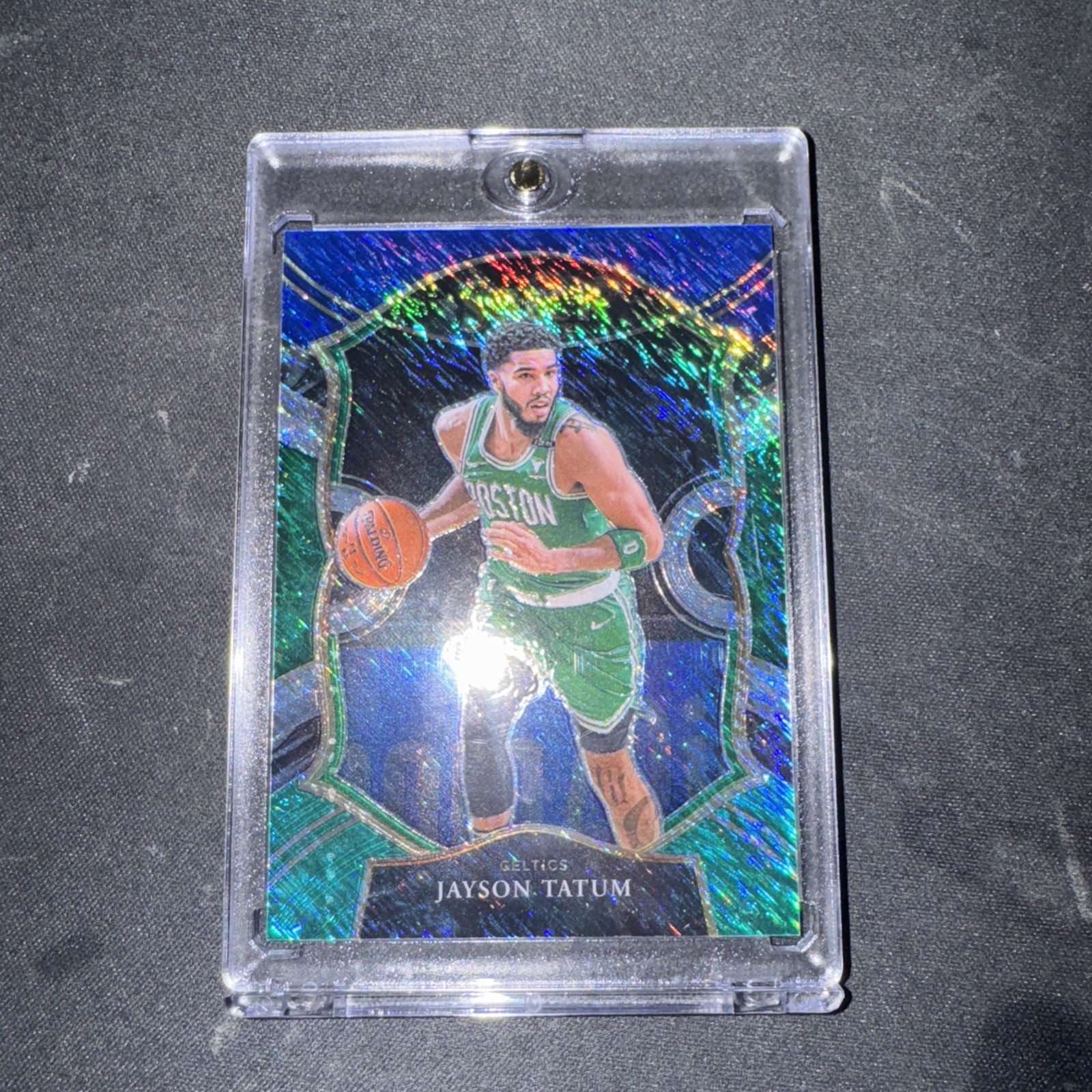 2020-21 Select Jayson Tatum Blue White Green Shimmer Concourse #37/49