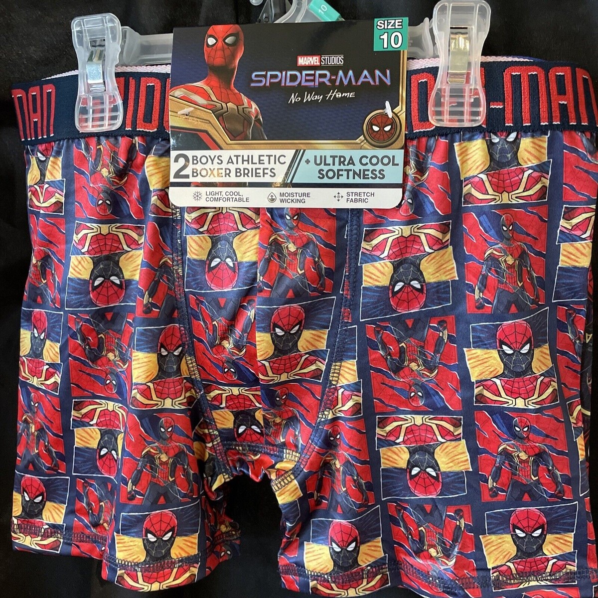 Marvel Studios Spider-Man: No Way Home 2 Pairs Of Boys Boxer